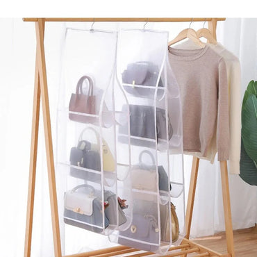 Hanging Bag Organizer 3/4-Layer Transparent Dust-Proof Storage, 36 x 110 cm (14.2 x 43.3 in) - 1-Pack