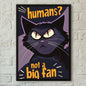 Modern Pop Black Cat Wall Art Poster Poster Paper Print Home Living Room Bedroom Entrance Bar Cafe Art Painting Decoration