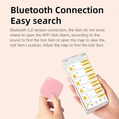 HOMEFISH Mini Bluetooth 5.0 Tracker AntiLost Device Round Pet Kids Bag Wallet Tracking Smart Finder Locator
