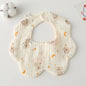 Baby Bandana Bibs & Burp Cloths - Cotton Drool Bibs for Newborns & Toddlers, Feeding Saliva Towel Cartoon Print