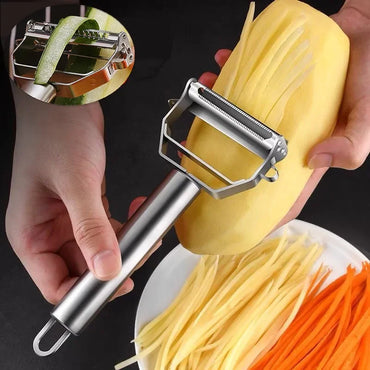 Stainless Steel Multi-Function Fruit & Vegetable Peeler Julienne Grater Slicer Kitchen Tool