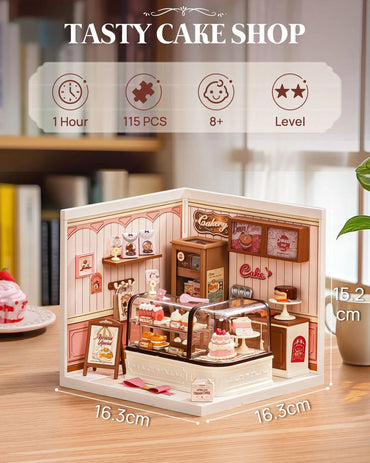 Rolife Super Creator Miniature Dollhouse Kit – DIY LED Diorama with Pre-Made Furniture (Multiple Designs)