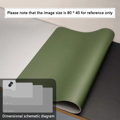 Large Mouse Pad – PU Leather Waterproof Desk Protector Mat for Office, Gaming, Keyboard & PC Accessories