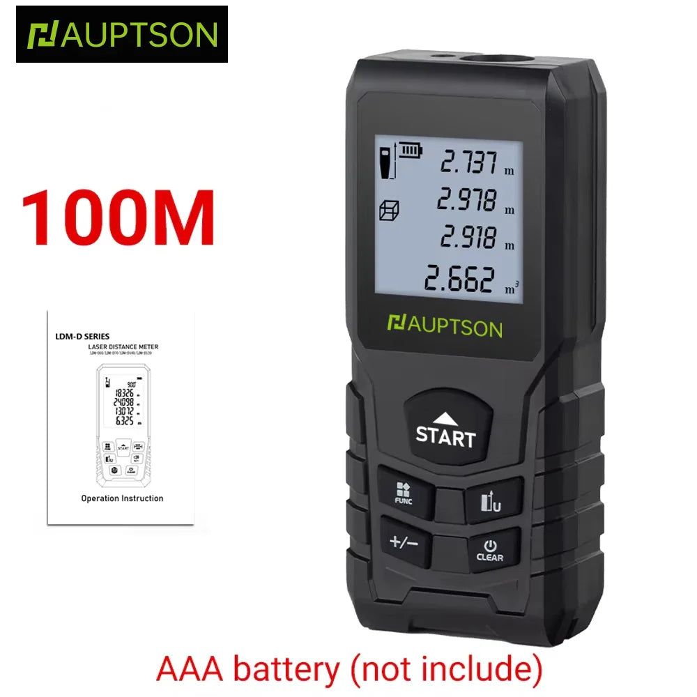 Laser Rangefinder 70m/100m (230ft/328ft) Digital Distance Meter Handheld for Construction & DIY