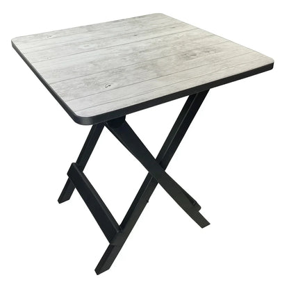 19-Inch Folding Side Table Portable Adjustable Height Outdoor Camp Table Lightweight Collapsible Plastic