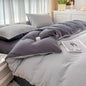 Reversible Brushed Microfiber 4-Piece Bedding Set – Duvet Cover, Sheet & 2 Pillowcases – Sizes 150×200 to 220×240 cm (59×79 in to 87×94 in)