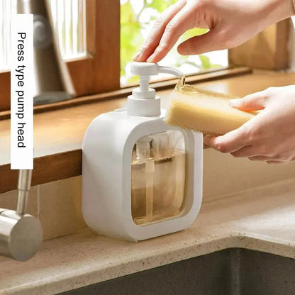 Refillable Pump Dispenser Bottle for Laundry Detergent & Shower Gel, 300ml/500ml
