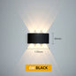 Aluminum LED Wall Light IP65 Waterproof Up/Down Wall Sconce, Outdoor & Indoor 2W-12W for Garden Patio Porch Bedroom Living Room Stairs