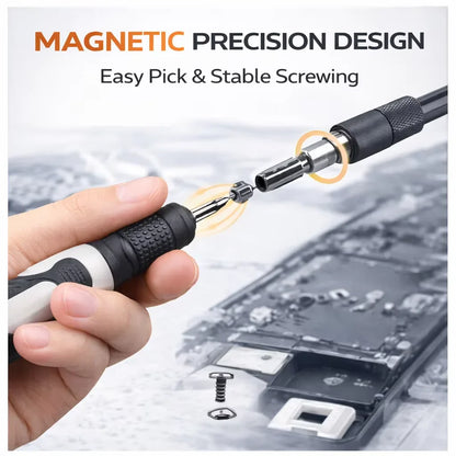 Magnetic 115-in-1 Precision Screwdriver Kit for Phone, Laptop & PC Repairs — Professional Nut Driver & Electronics Tool Set