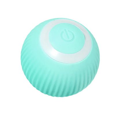 Automatic Rolling Cat Ball Toy – USB Rechargeable Interactive Self-Moving Kitten Toy for Indoor Play