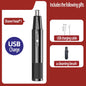 USB Rechargeable Nose Hair Trimmer - Portable Electric Mini Groomer with Stainless Steel Washable Head