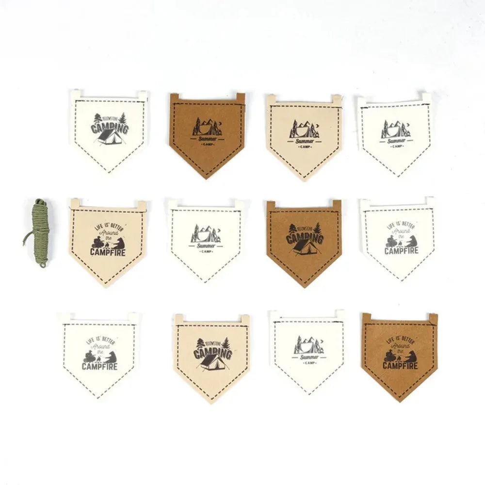 Camping Tent Atmosphere Flag Decoration Scene Layout Flag Outdoor Camp