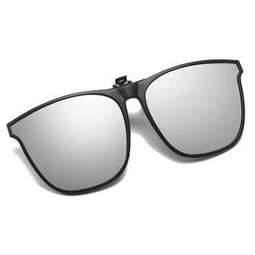 Polarized Clip-On Sunglasses for Men UV400 Anti-Glare Driving Square Shades
