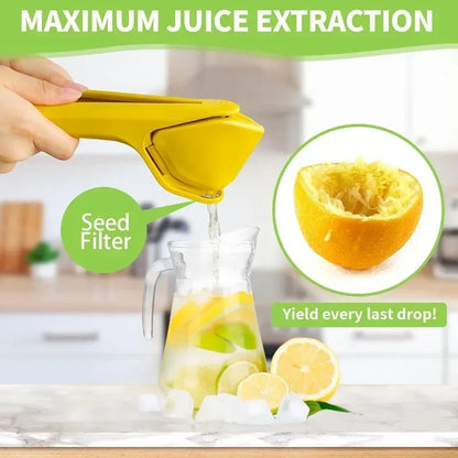Manual Lemon Squeezer Handheld Citrus Press – Ergonomic Juicer for Lemons, Limes & Oranges