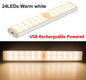 LED Under Cabinet Night Light Motion Sensor Closet Light Kitchen Bedroom Lighting Wall Lamp With Magnetic Strip USB Rechargeable