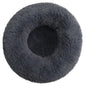 Calming Plush Pet Bed for Dogs & Cats - Corduroy Fleece Bolster, Non-Slip Waterproof Bottom, Multiple Sizes (15.7–35.4 in / 40–90 cm)