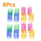 Kitten Coil Spring Cat Toys - Interactive Bouncy Plastic Spiral Springs for Cats & Ferrets