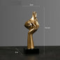 Resin Abstract Mask Statues European Miniature Figurines for Interior Home Office Study Desktop Figure Ornament Decor Gift