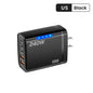 240W 5-Port USB-C PD Fast Charger GaN – Quick Charge 3.0 Adapter (3×Type-C + 2×USB-A)