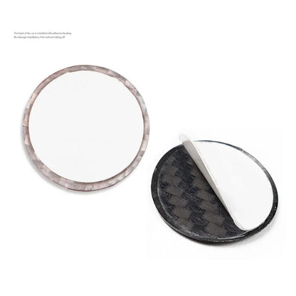 Carbon Fiber Engine Start Stop Button Cover Trim - Red Carbon Fiber Pattern - Interior Switch Protector