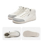 Mid-Top Barefoot Ankle Boots Wide-Toe Zero-Drop Non-Slip Artificial Leather Shoes