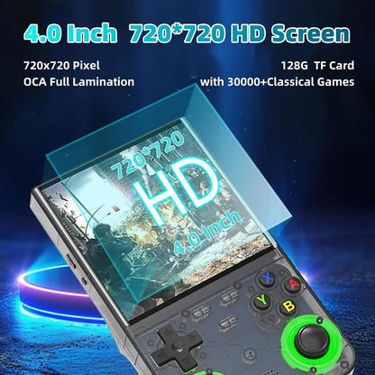 Ultra Retro Handheld Game Player 4.0" (10.16 cm) IPS WiFi Open-Source, 128GB Preloaded, 20,000+ Games