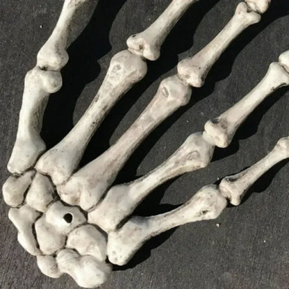 Plastic Skeleton Hand Decoration, 12 x 9cm, 2 or 4 Pieces