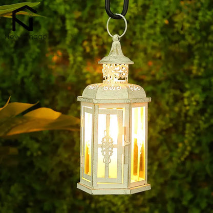 Metal Candle Lantern – Nordic Style Indoor & Outdoor Candle Holder