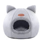Cozy Cat Cave Bed for Cats & Small Dogs, Removable Cushion, Non-Slip Bottom — M/L/XL (33–39 cm / 13–15.4 in)