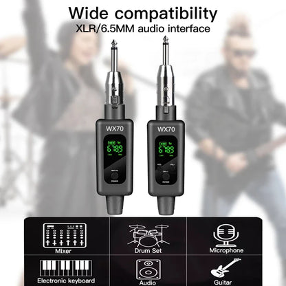 Professional UHF Wireless Microphone Converter Wireless System XLR Transmitter and Receiver Support 0V 48V Mics