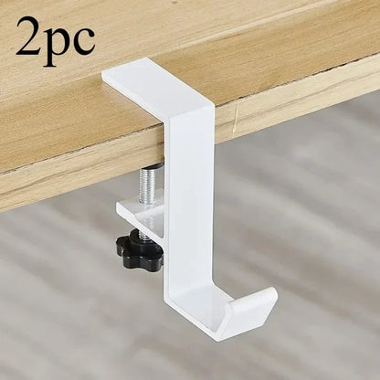 Adjustable Desk Edge Hook - Punch-Free Headset & Backpack Hanger for Gaming Desk and Home Office