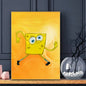 Monster Squid SquarePants Octopus Brother Poster Sticky Wall Art Printing Waterproof Home Living Bed Room Bar Aesthetic Decor