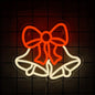 Christmas Series Neon Signs, Bells And Gingerbread Man Icons, Powered By Usb, Used For Room, Bar And Theme Party Art Decor.