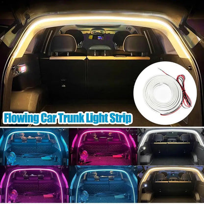 Sensor Trunk LED Light Strip – Motion-Activated Rear Trunk Atmosphere Lamp, Bendable Auto Interior LED Bar
