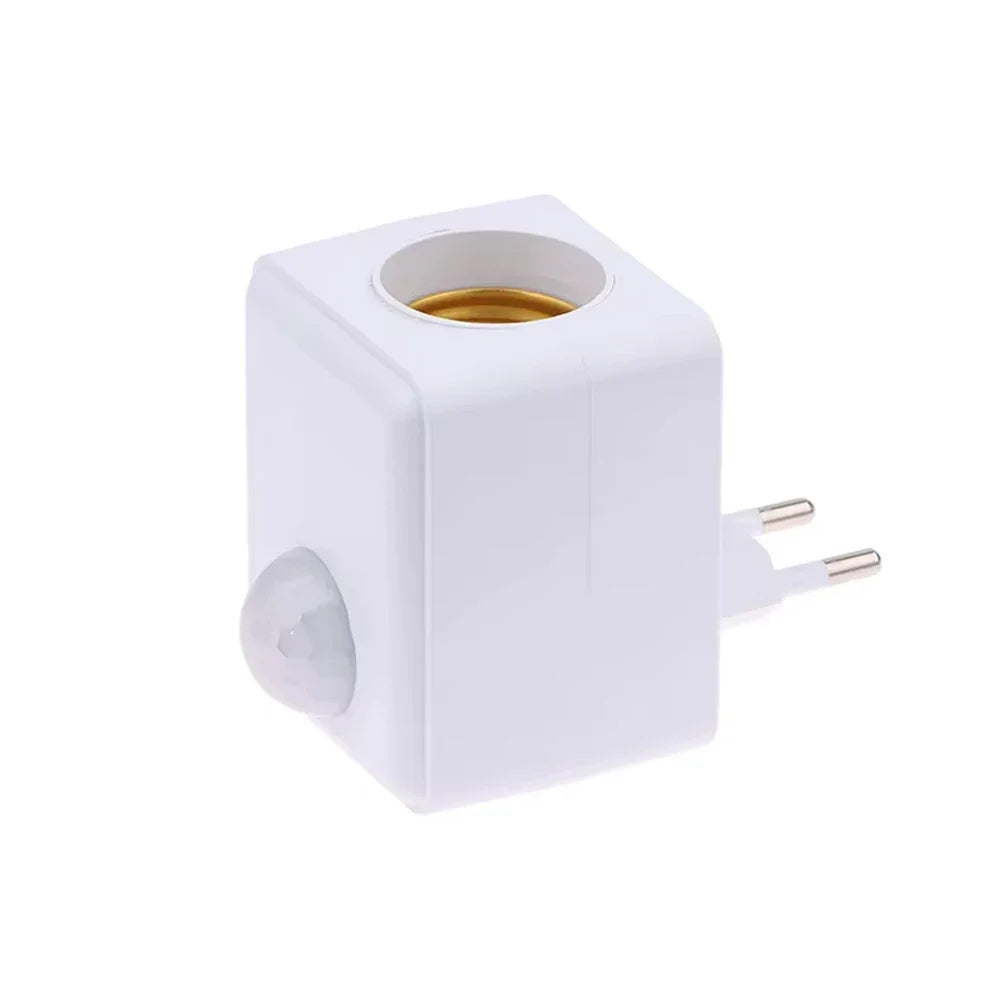 AC85-265V E27 Led Lamp Base with Motion Sensor PIR Human Induction Light Bulb Holder Socket Adapter Converter Adjustable
