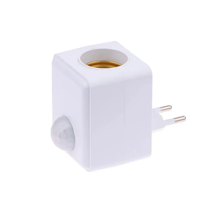 AC85-265V E27 Led Lamp Base with Motion Sensor PIR Human Induction Light Bulb Holder Socket Adapter Converter Adjustable