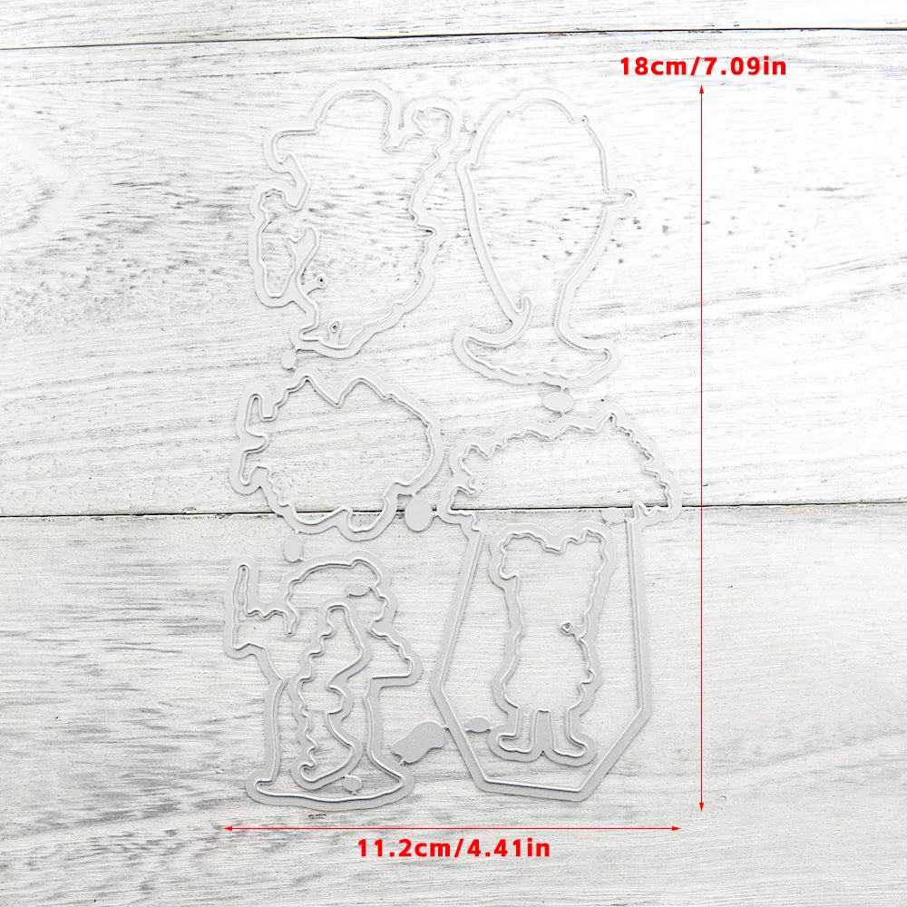 Halloween Transparent Silicone Stamp Set, Coded Designs