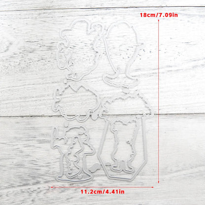 Halloween Transparent Silicone Stamp Set, Coded Designs