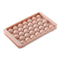 33-Cavity Round Ice Ball Tray – PP Plastic Whiskey & Cocktail Sphere Mold, Popsicle & Lollipop Maker