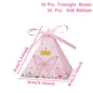 Butterfly Candy Gift Box Pink Purple Butterfly Birthday Party Decorations Kids Wedding Supplies Baby Shower Cookie Biscuit Box