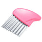 Crinkle Cut Potato Cutter Stainless Steel Wavy French Fry Maker Vegetable Slicer