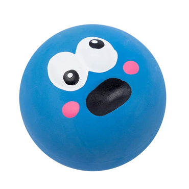 Dog Squeaky Chew Ball - Bite-Resistant Rubber Dental Cleaning Toy