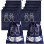 5/10-Pack Non-Woven Drawstring Shoe Bags — Dust-Proof Travel Shoe Storage Organizer (36×27 cm / 14.2×10.6 in; 44×32 cm / 17.3×12.6 in)