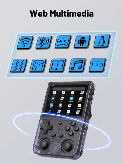 Handheld Retro Game Console 3.5-inch (8.9 cm) IPS Screen HDMI Output Android & Linux Built-in Emulators 10,000+ Games