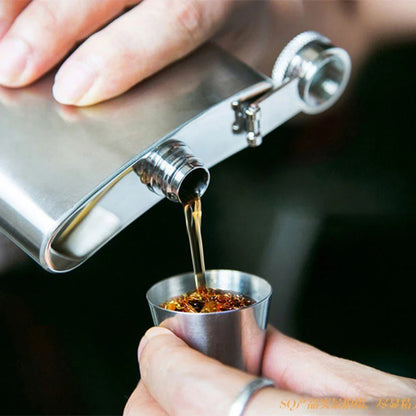 6Pcs/set Outdoor Practical Travel Stainless Steel Cups Mini Set Glasses For Whisky Wine With Case Portable Drinkware