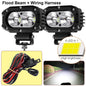 4 in (100 mm) LED Pod Light - Combo Spot + Flood Beam 9-30V Driving Work Fog Light for Car Motorcycle ATV UTV SUV Off-Road 4x4 Boat Truck