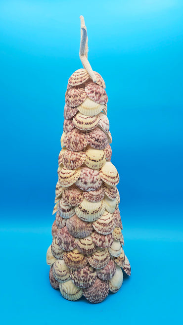 18.75" Scallop Shell Christmas Tree with Starfish Topper