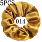 10/5 Pcs Satin Hair Scrunchies Set for Women & Girls – Soft Silk Elastic Hair Bands | Elegant Solid Color Ponytail Holders & Headwear Accessories