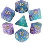 7-Piece Galaxy Polyhedral Dice Set for DnD & RPGs – Colorful Universe Effect (D4-D20)