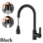 360° Rotating Telescopic Pull-Out Kitchen Faucet - Brushed Nickel, Single-Handle Deck Mount